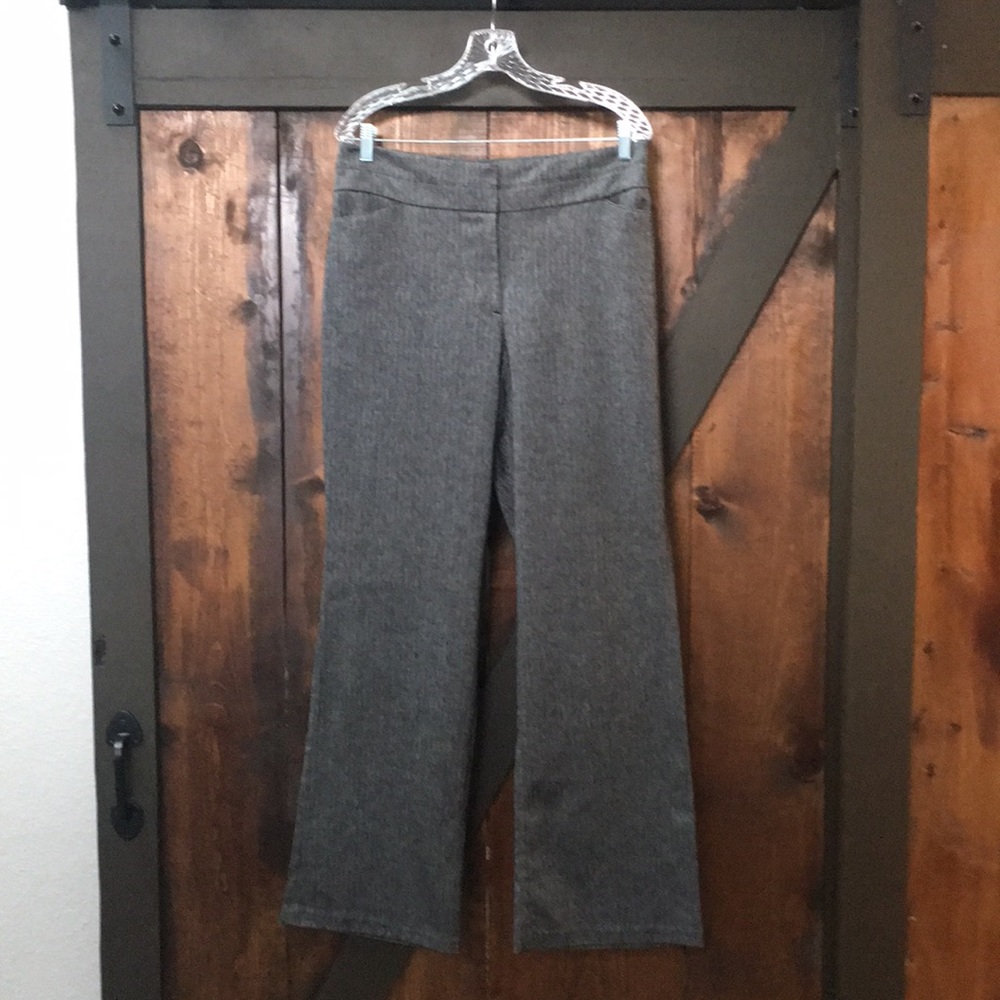 Women’s black herringbone dress pants